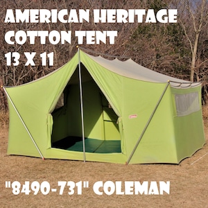 コールマン アメリカンヘリテージ AMERICAN HERITAGE 13x10 "8490-731" COLEMAN ビンテージ コットンテント 60年代 初期型 クラシック オールド 状態良好 美品