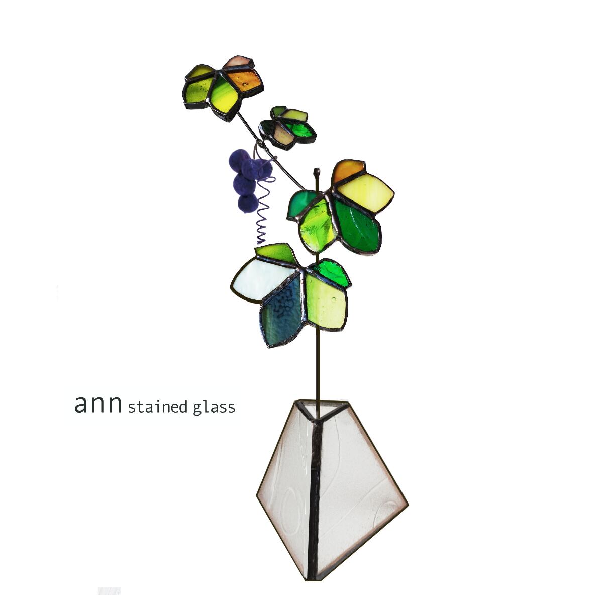 クリスマスリース ステンドグラス ステンドグラスのクリスマスリース - 1956MIKA'S GALLERY | minne