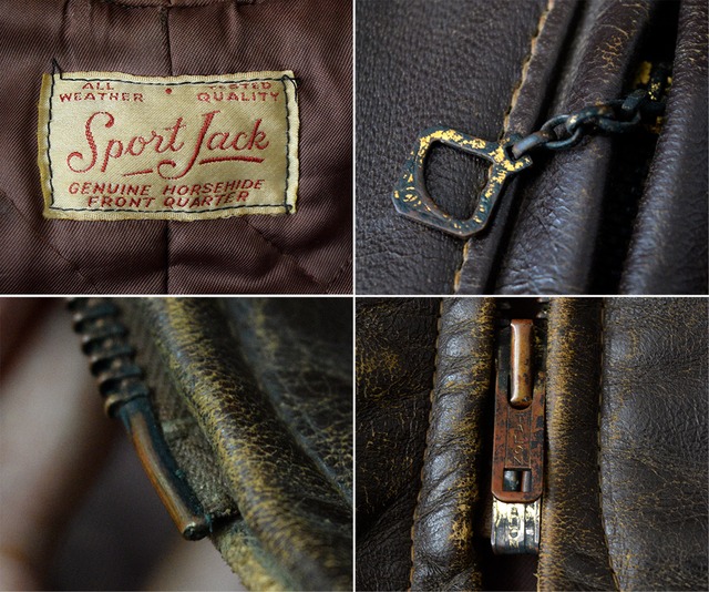 40s SPORT JACK HORSEHIDE JACKET 38