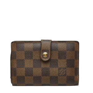 ルイ ヴィトン ダミエ ポルトフォイユ ヴィエノワ 三つ折り財布 N61674 ブラウン PVC レディース LOUIS VUITTON 【中古】
