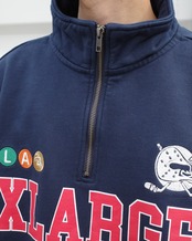 【XLARGE】HOCKEY HALF ZIP SWEATSHIRT【エクストララージ】