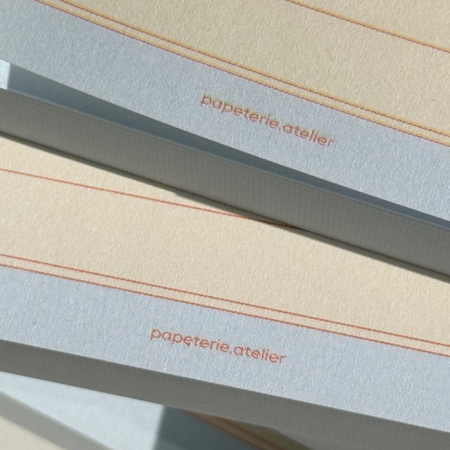 papeterie.atelier 〔line memo ーpowder blueー〕