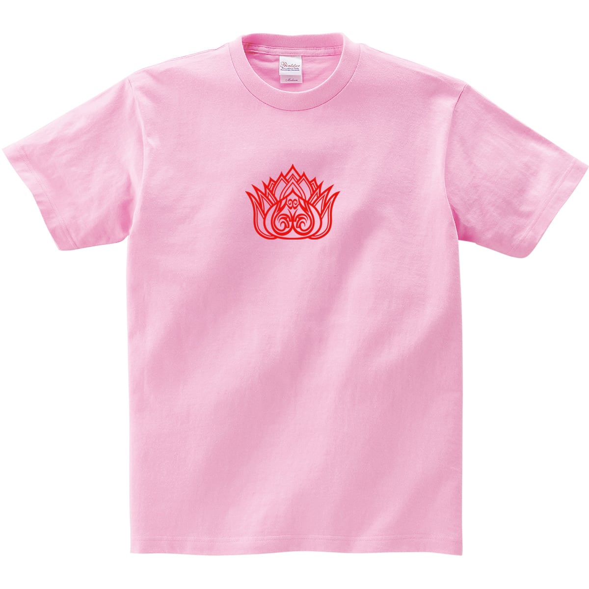 蓮の花 神聖なパワーを感じる Tシャツ fw03 アジアンテイストな ハスの花 トライバル デザイン