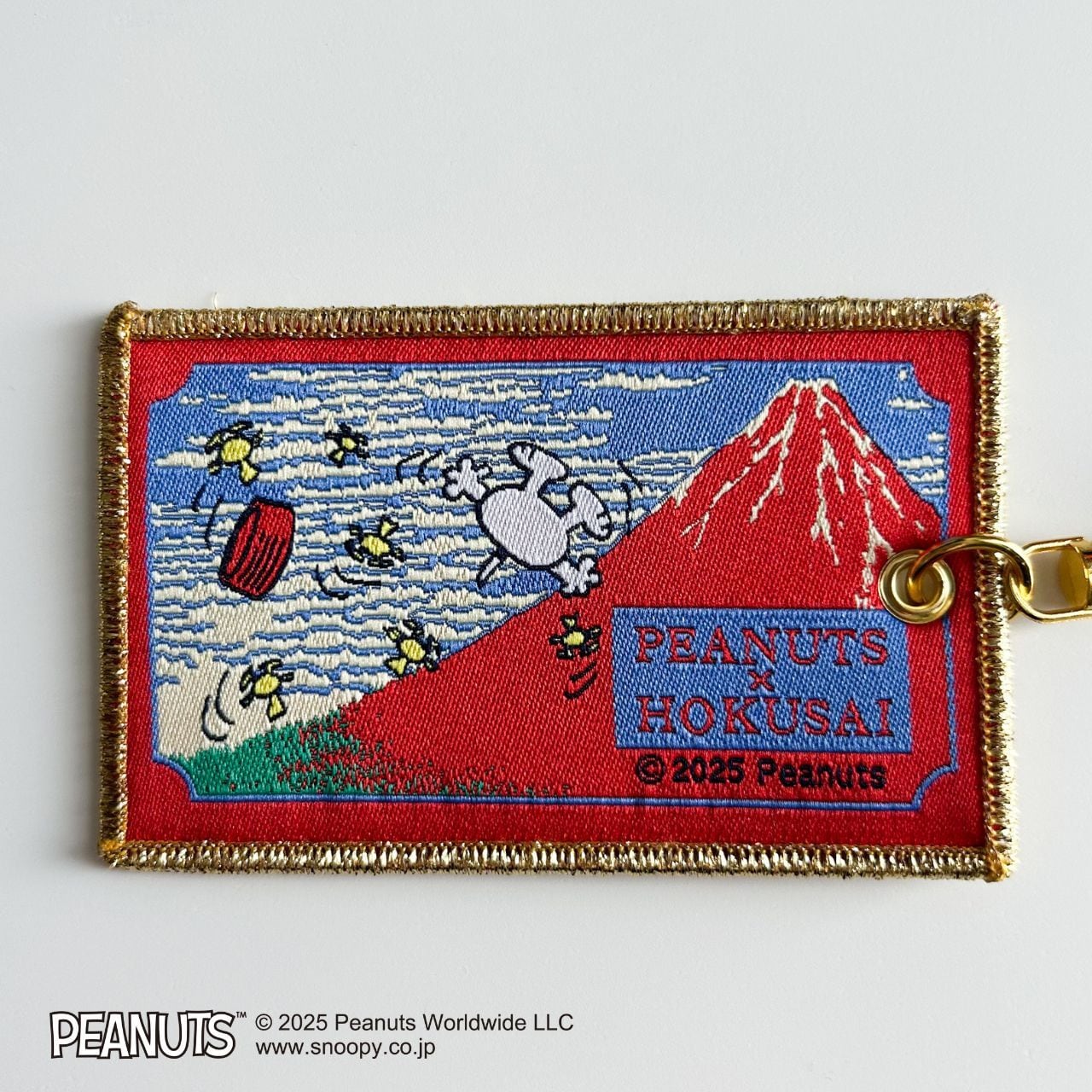 2/7・18時予約】スヌーピー 刺繍キーホルダー 葛飾北斎 凱風快晴 | hmm