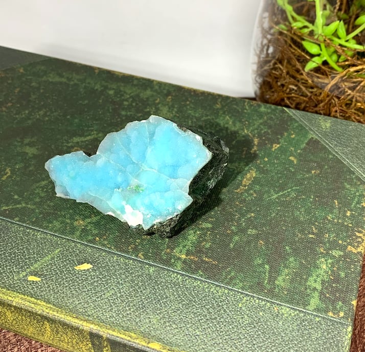 【南の島 A Desert Island】アリゾナ産 クリソコラ クォーツ Quartz on Chysocolla 