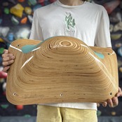 【木製クライミングホールド】DUAL JUGS-2 01 [R]