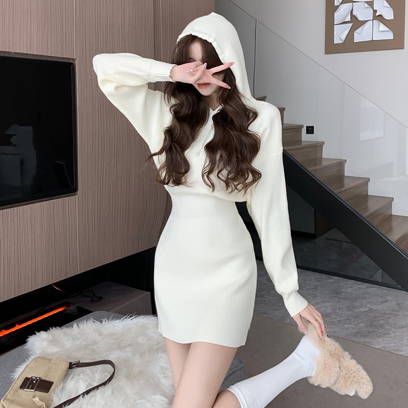 【dress】フード付きワンピース M19004