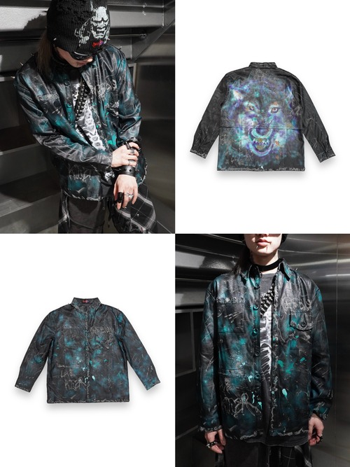 【LOVE KILLER×REBLOM】leather shirt