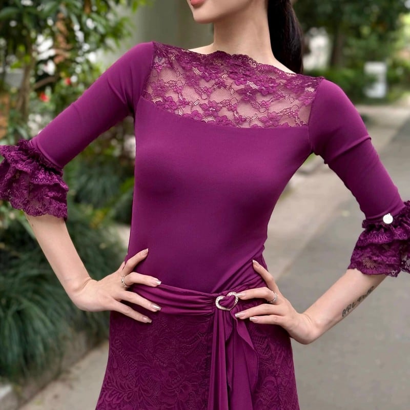 レース・アムール スリムトップス ( レオタードタイプ) ds00706