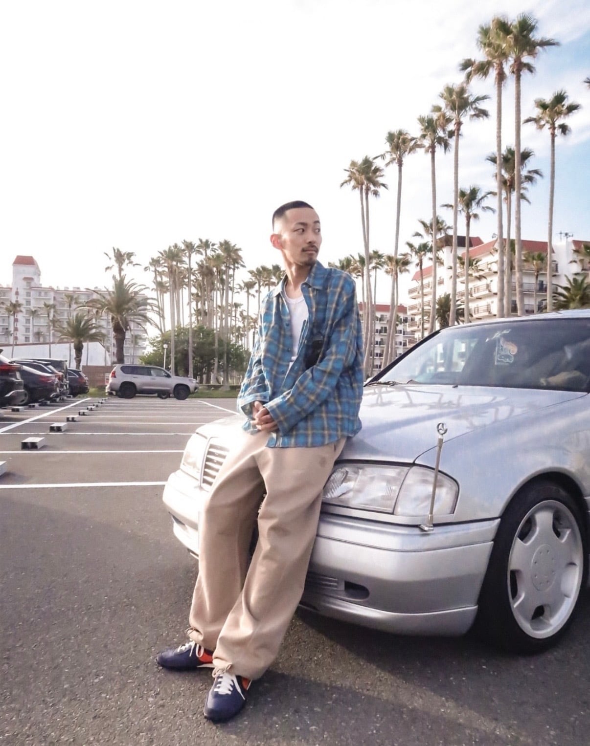 トップス Laid.B Wet Rag Check Shirts BLUE 1 Laid.B | Wet Rag Check Shirts | Blue | HOWDAY