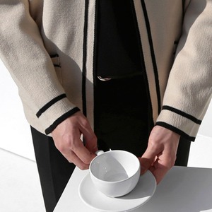 ラインVネックニットカーディガン　MT0080377