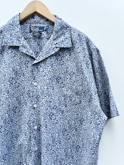 90s Ralph Lauren "CALDWELL" S/S OPEN COLLAR SHIRT Size L