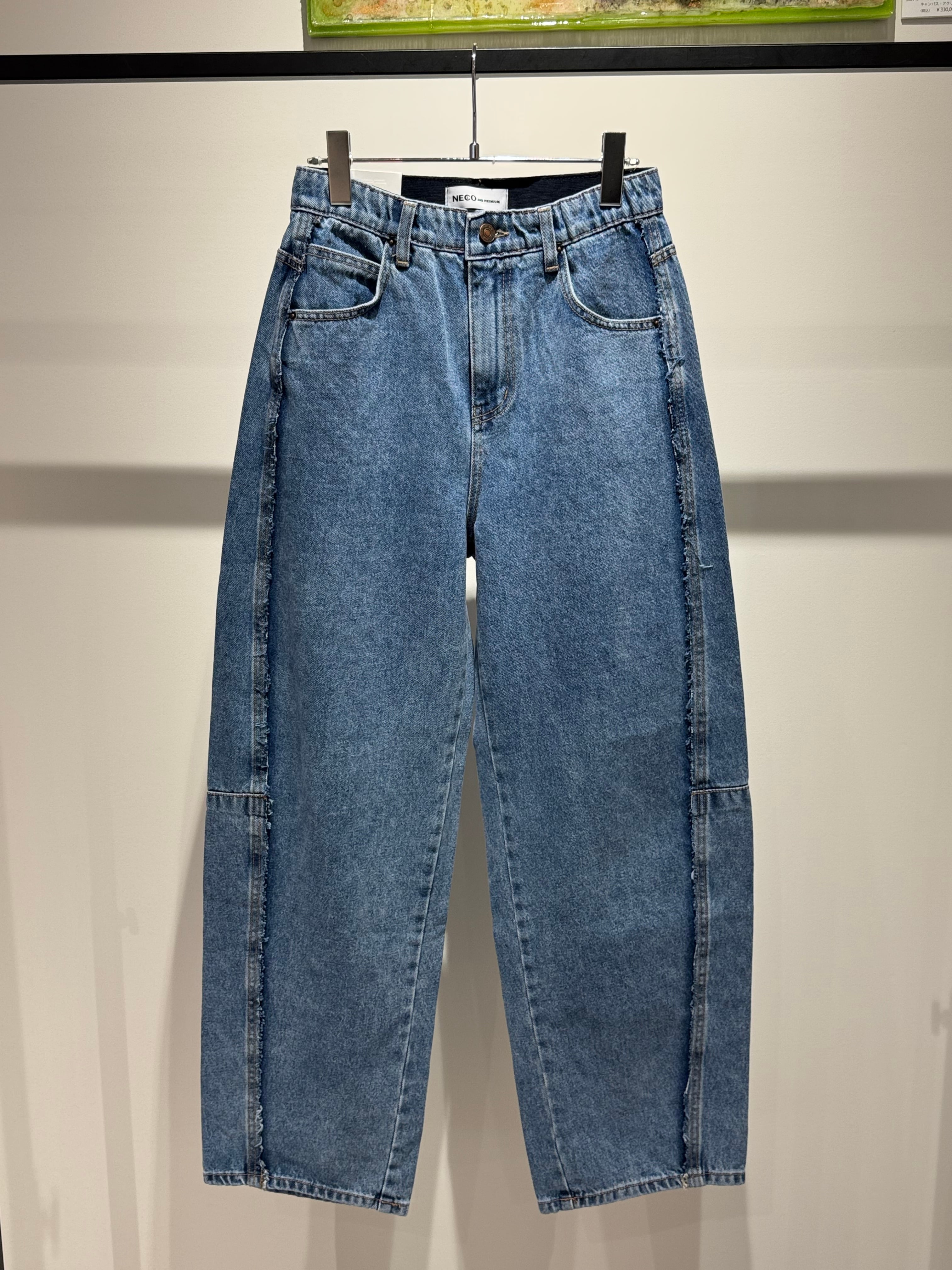 inside waistband curve denim pants