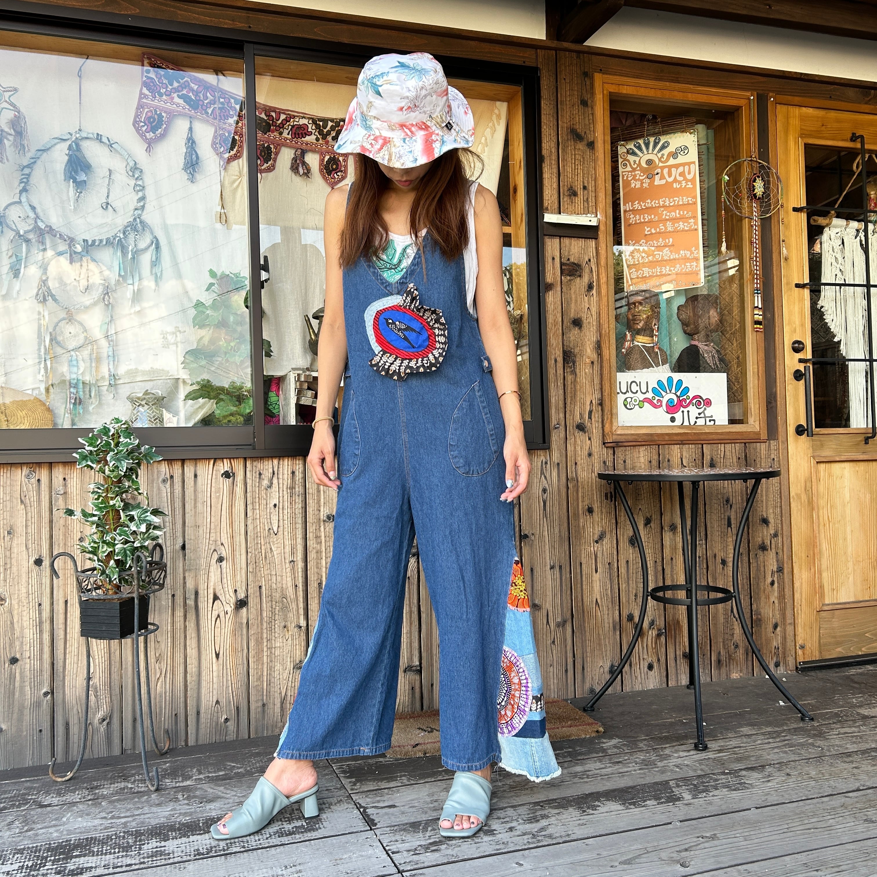 アフリカンリメイクサロペット | アジアン雑貨ルチュ