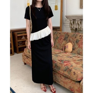 【Setup】Peplum Tops &  Long Skirt 501424