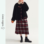 赤いタッセルがほどく、冬の詩コート《P0323》