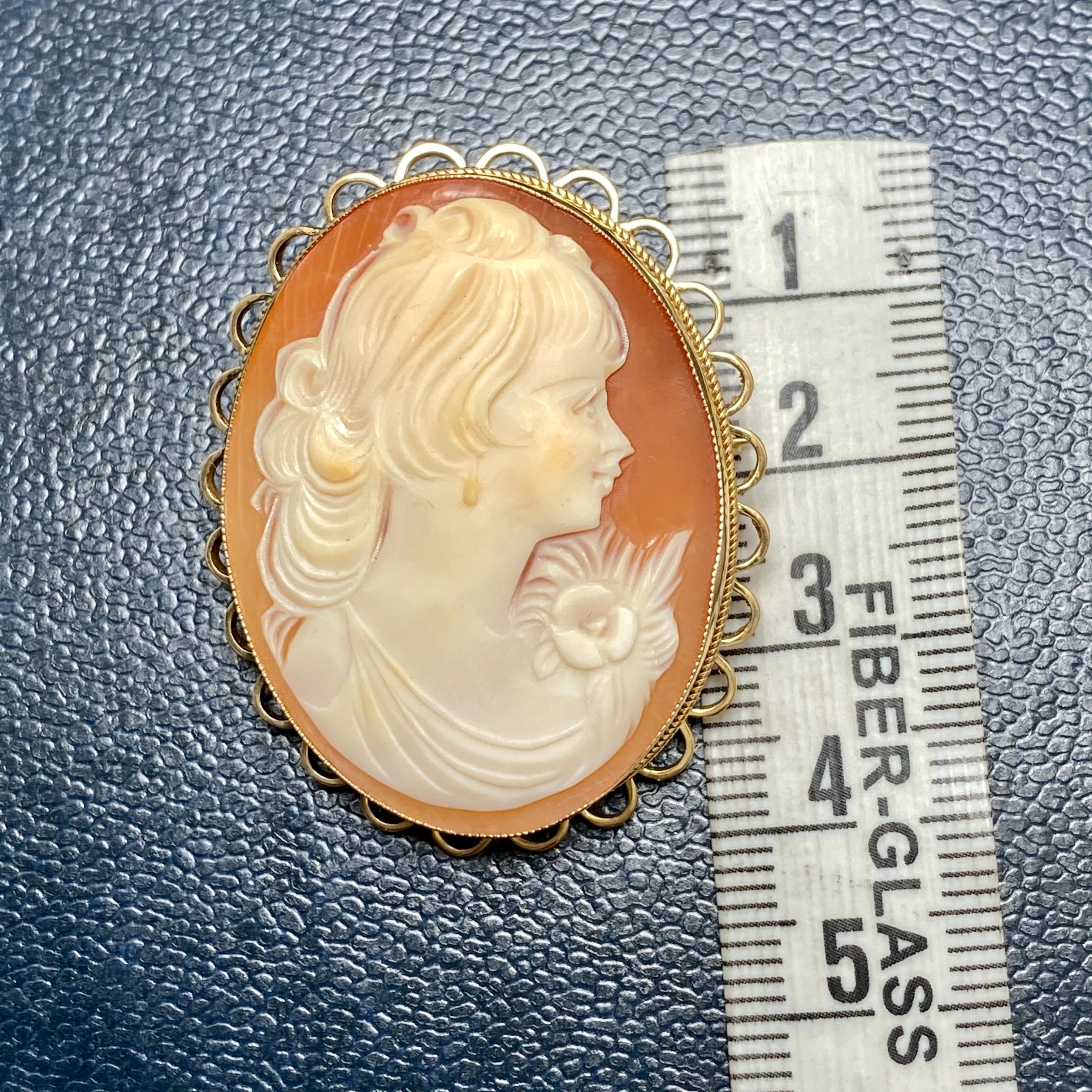 イギリス英国ヴィンテージ カメオk9ブローチ | アンティークジュエリー