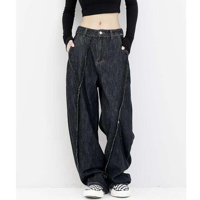 デニム ワイドルーズパンツ PT0122