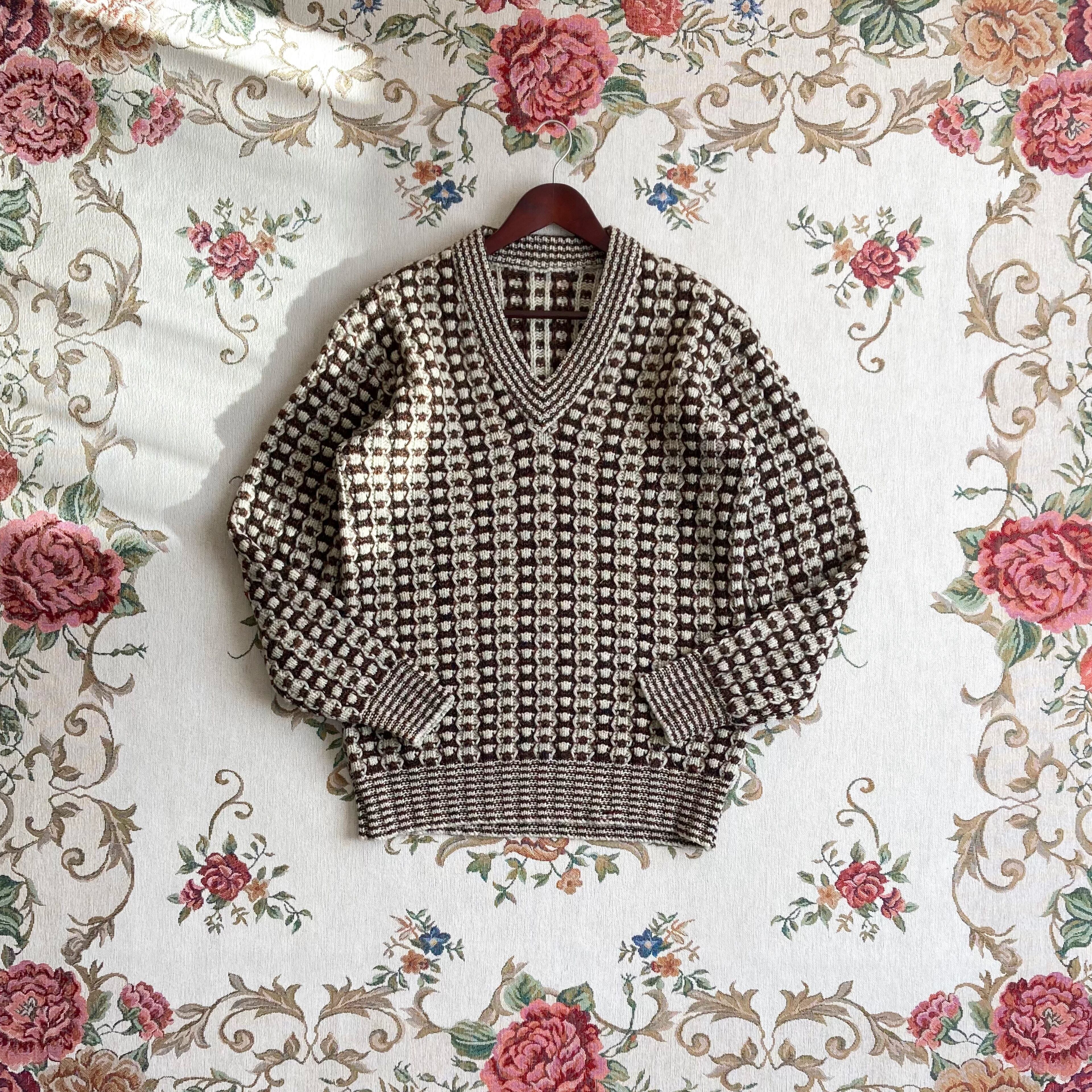 vintage retro wool knit