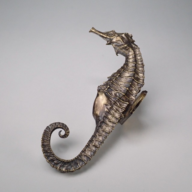 タツノオトシゴフック（真鍮製） seahorse wall hook（brass）