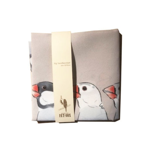 文鳥だらけ 整列ver. バンダナ