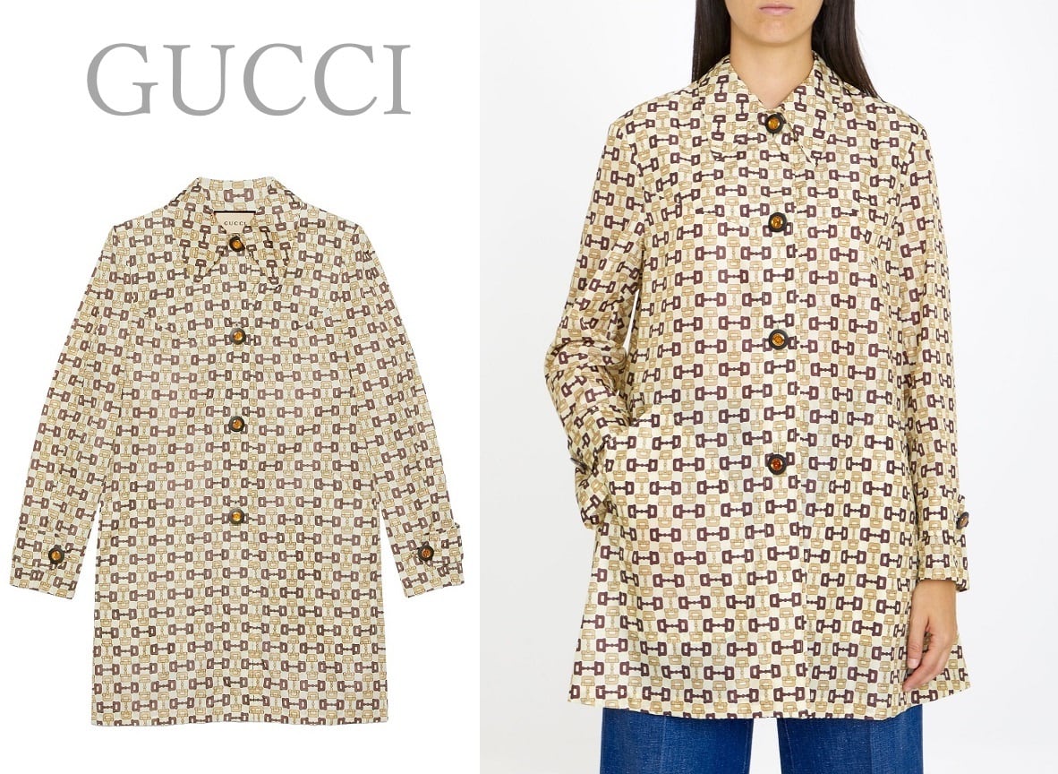 【GUCCI】ホースビット プリント ナイロン コート ホースビットプリントナイロンコート By:GUCCI(グッチ