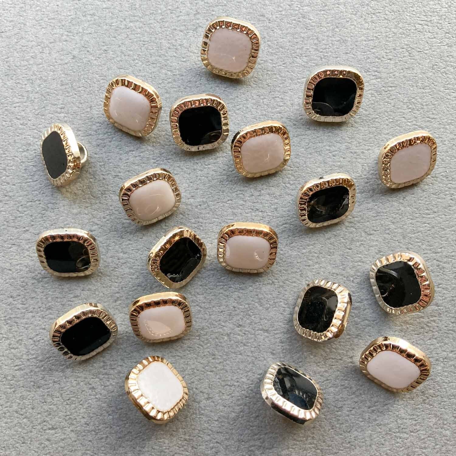 エポ付きミニスクエアボタンパック（2p/12mm） | Dua-アクセサリー