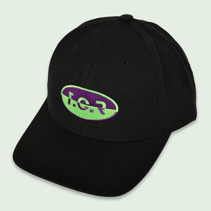 T.C.R CAPSULE EMBROIDERY CAP - BLACK/GREEN/PURPLE