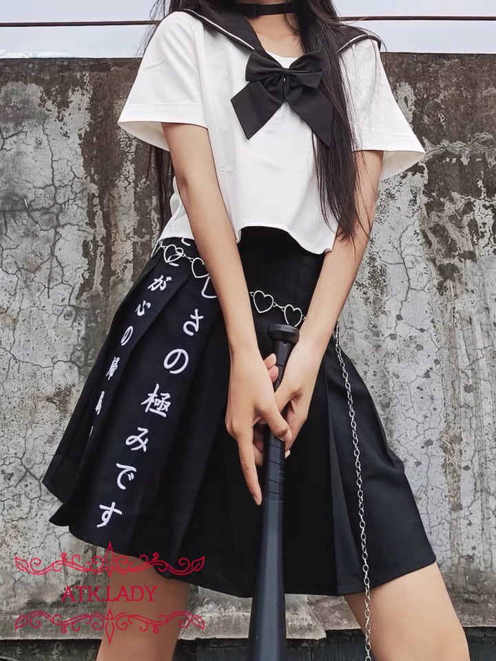 ATK.LADY】A131 レディース 龍 ドラゴン ステッチ 刺繍 セーラーカラー