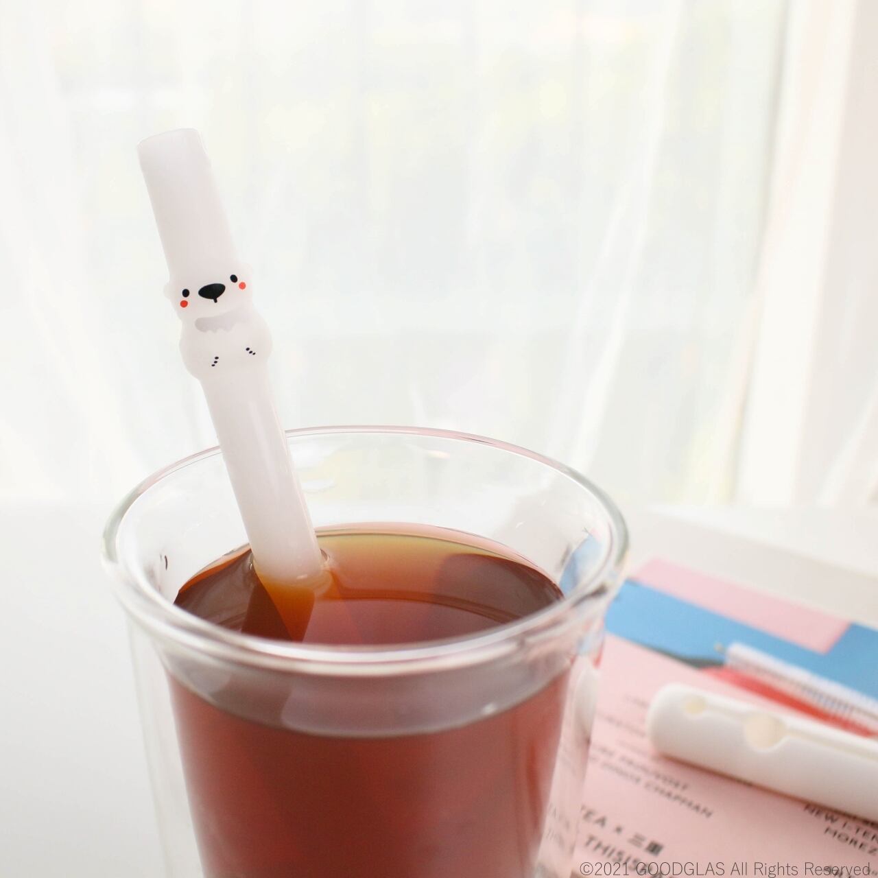 「ホッキョクグマ」ストロー