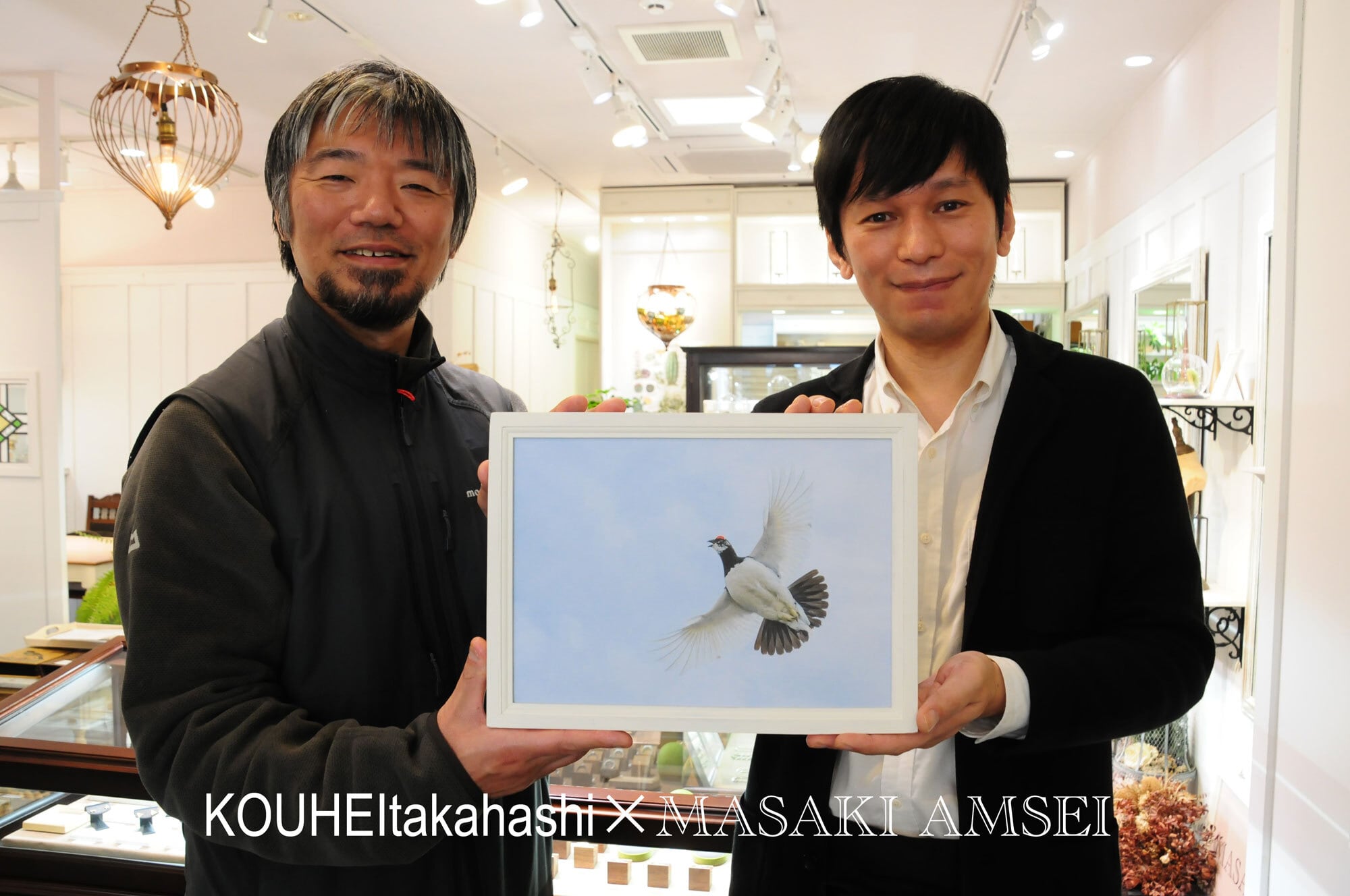 MASAKI AMSEI×高橋広平 雷鳥保護プロジェクトコラボ 】羽ばたく雷鳥の