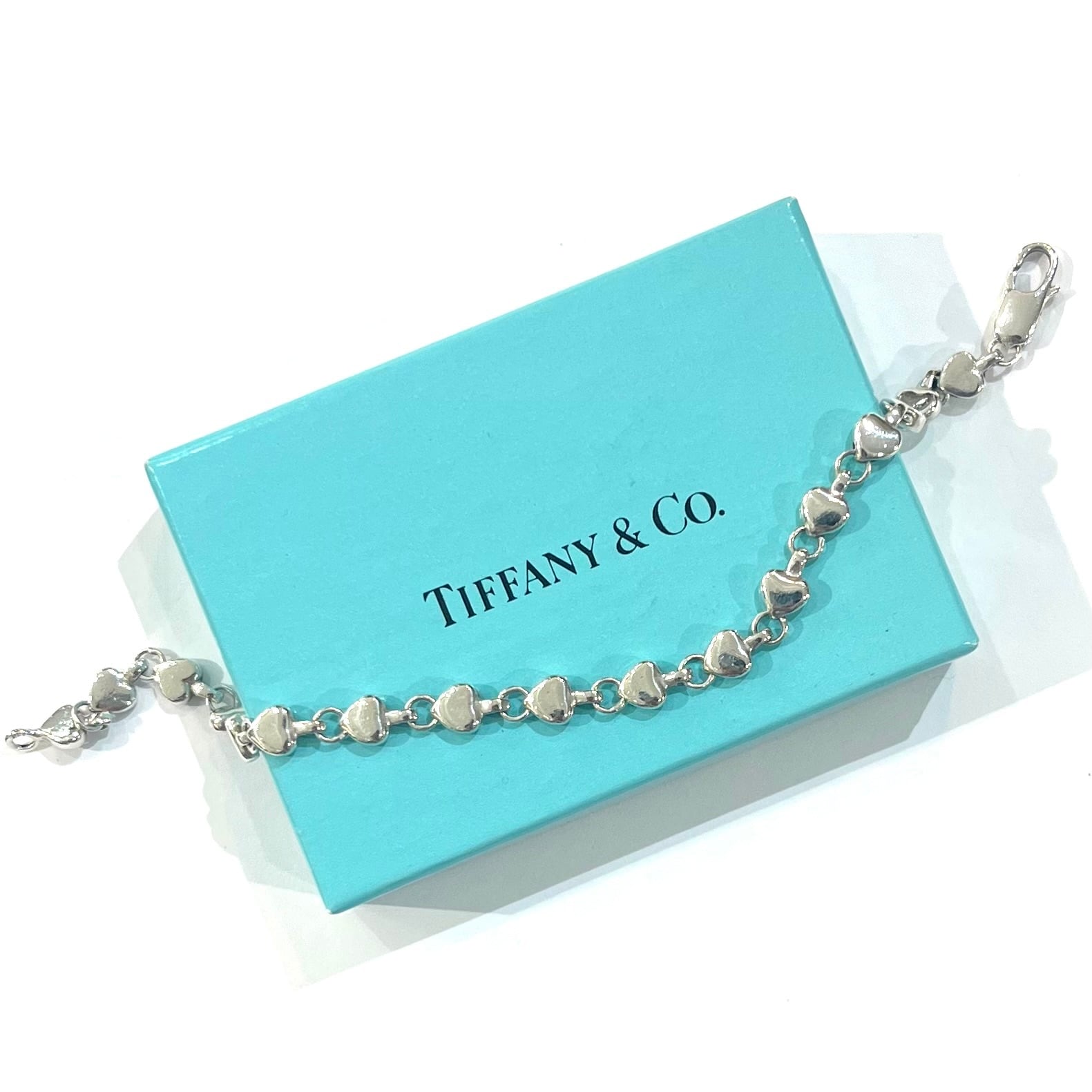 TIFFANY&CO. 】2423 ティファニーハートパフリンク ブレスレット SV925