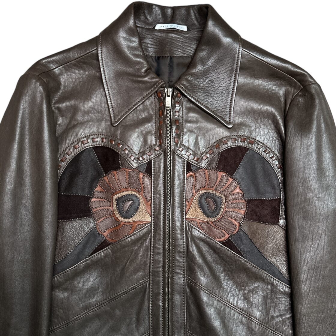 SS2004 GUCCI BY TOM FORD PATCHWORK LEATHER JACKET | Pay ID