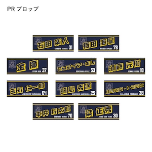2025-26 選手ネームタオル(FW:PRプロップ/HOフッカー/LOロック/FLフランカー/No.8ナンバーエイト)
