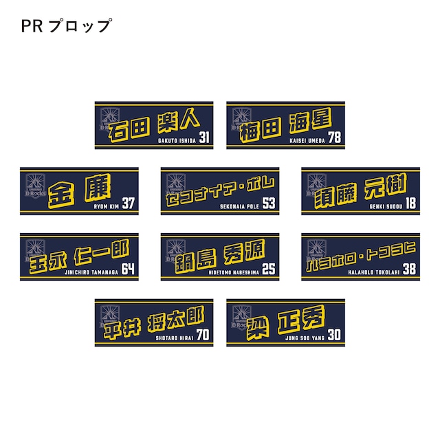 2025-26 選手ネームタオル(FW:PRプロップ/HOフッカー/LOロック/FLフランカー/No.8ナンバーエイト) 2025-26 選手ネームタオル(FW:PRプロップ/HOフッカー/LOロック/FLフランカー/No.8ナンバーエイト)