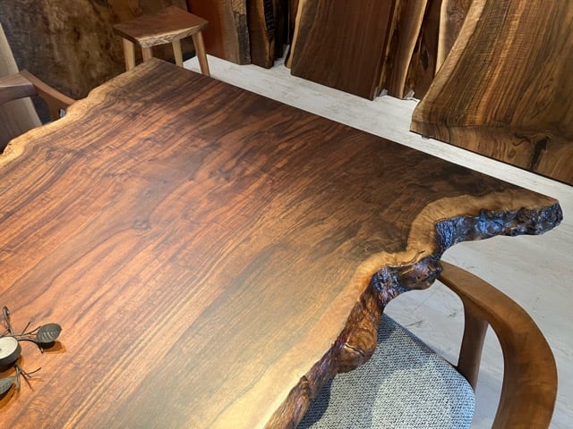 Premium】クラロウォールナット_1720×800-1170×57_青山店_テーブル天板