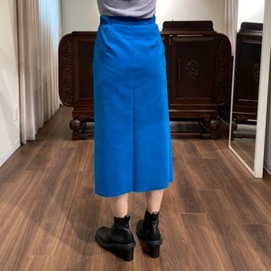 fake/sed tight skirt blue