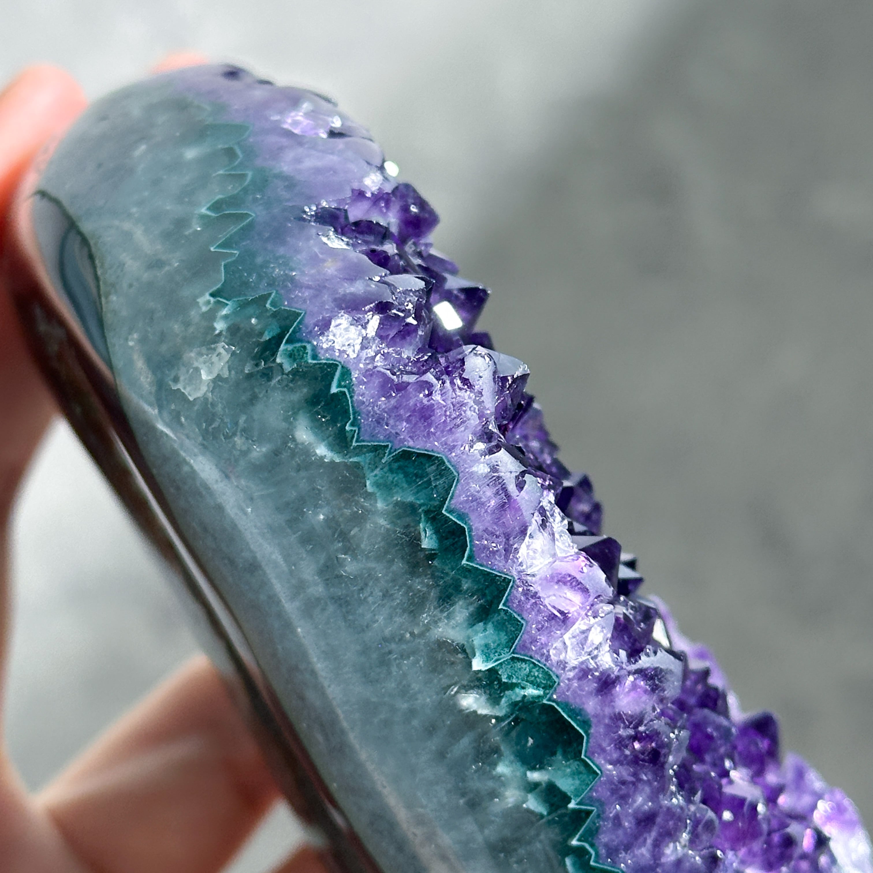 ウルグアイ産アメジスト ハート14◇ Amethyst ◇天然石・鉱石