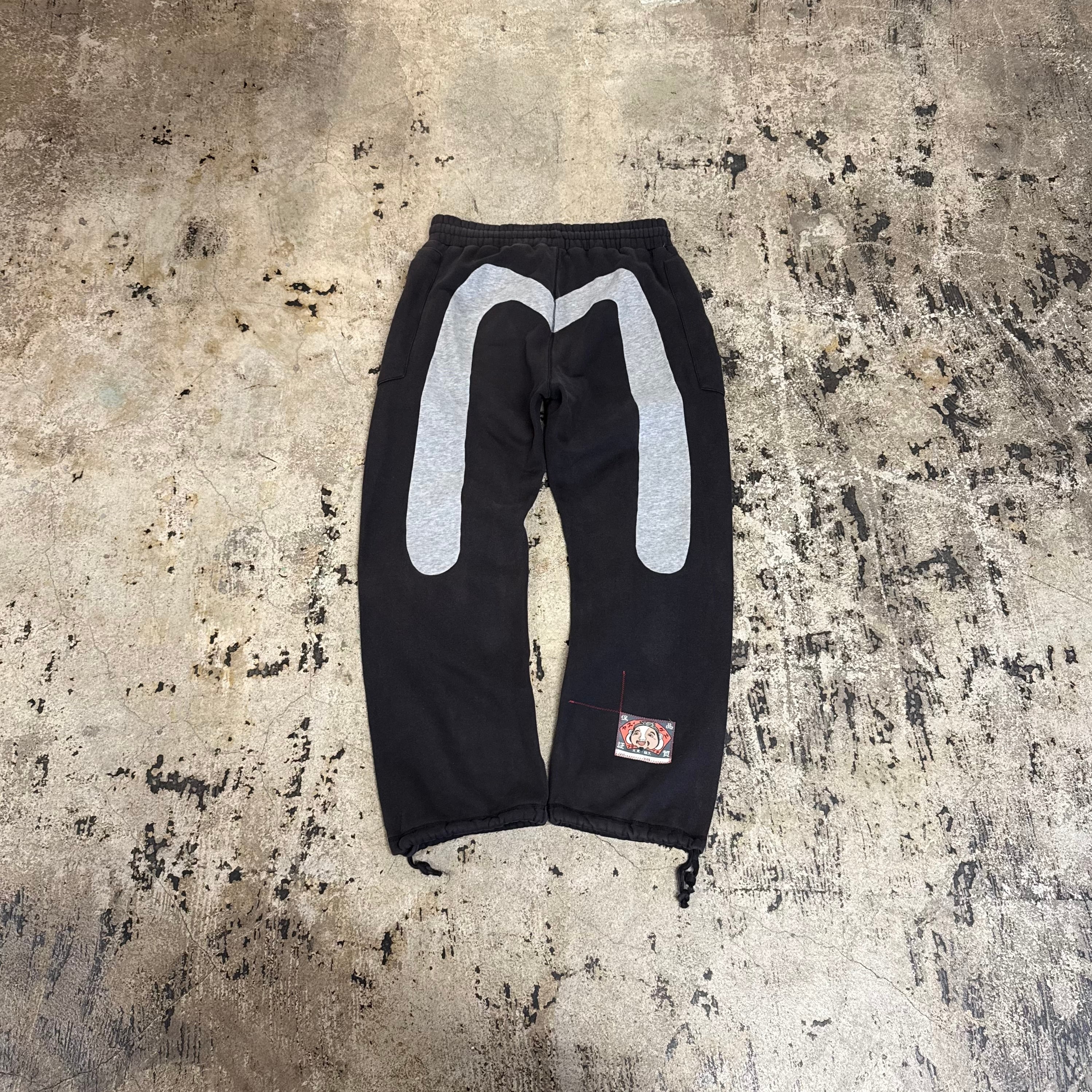 00s EVISU BIG KAMOME LOGO SWEAT PANTS | GALAXIES