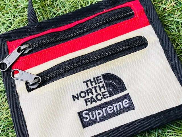 SUPREME x THE NORTH FACE 18AW Expedition Travel Wallet WHITE 35JL1827