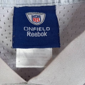 リーボック　NFL　ゲームシャツ　半袖　刺繍ロゴ　スティーラーズ　ホワイト　48　XL