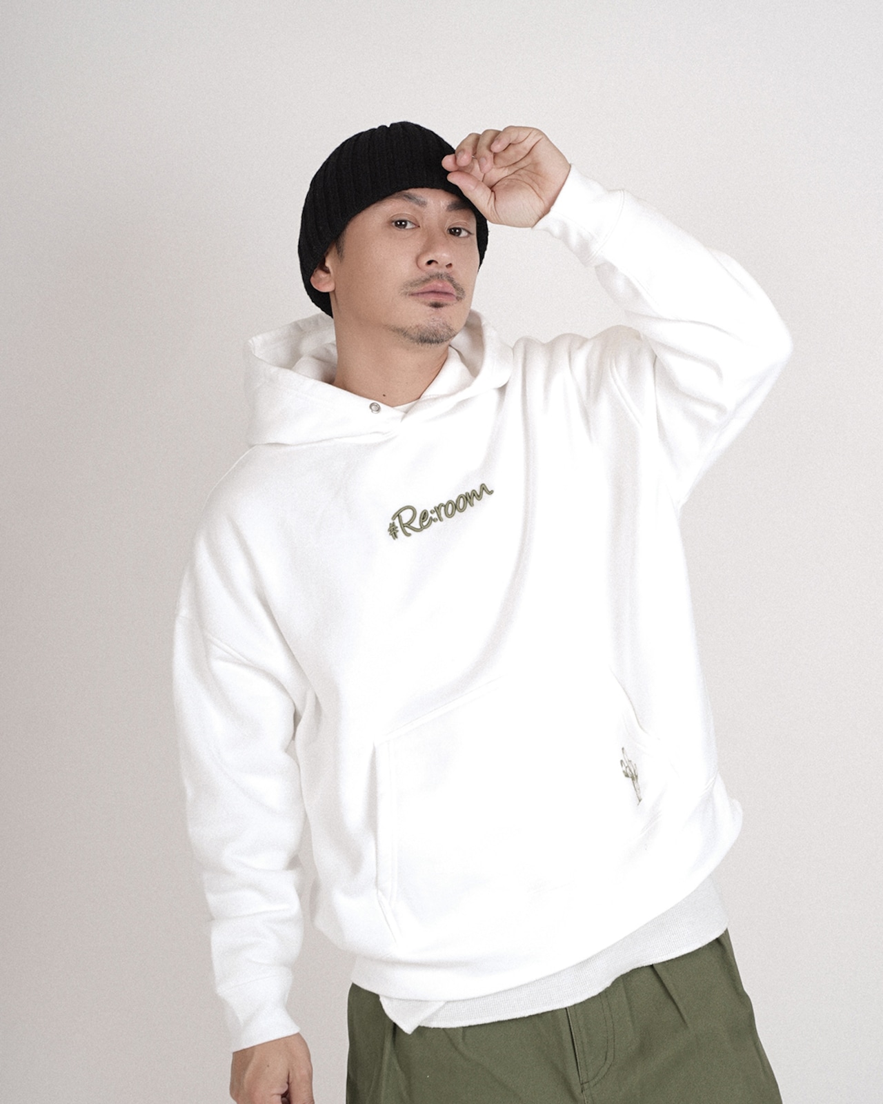【#Re:room】3D LOGO PARKA［REC877］