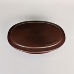 耐熱蓋付オーバルグリラー ブラウン 陶器 グリルパン 耐熱皿 オーブン料理 魚焼きグリル 電子レンジ オーブン