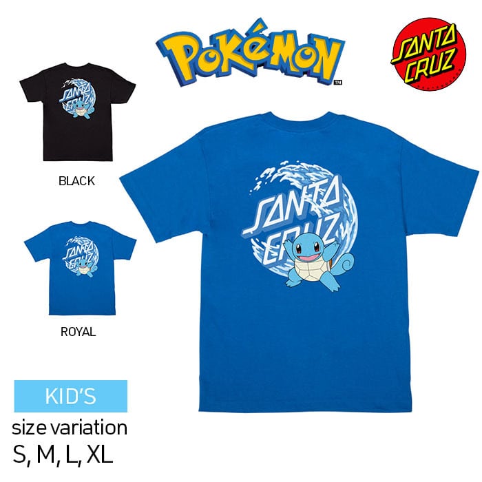 OKEMON SANTA CRUZ Pokemon WATER TYPE1 ポケモン サンタクルーズ TEE