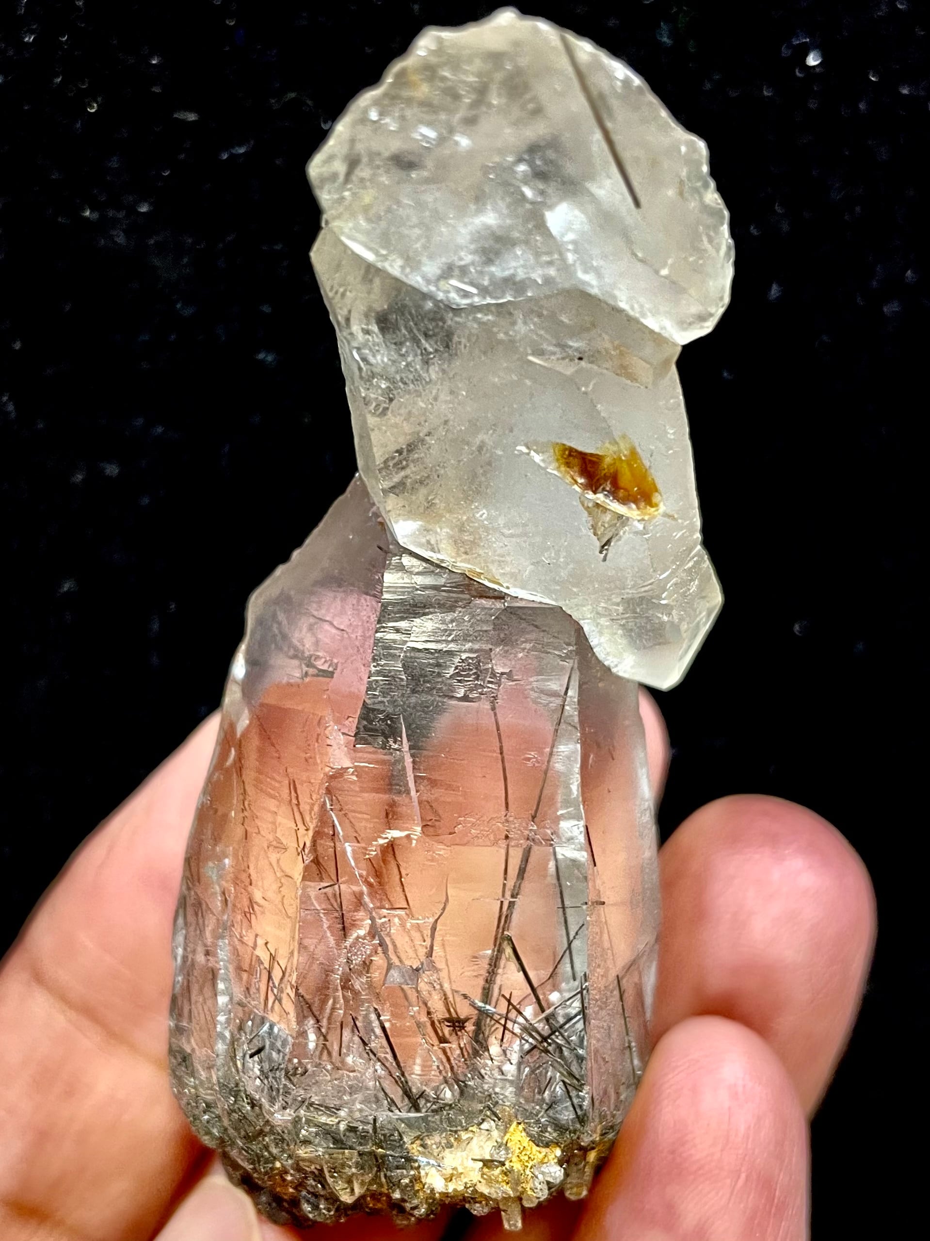 6) 「ブラック・ルチル」クオーツ(変わり種E)