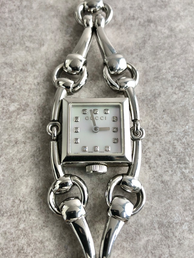 GUCCI グッチ 腕時計 シルバー シニョーリア ステンレススチール 116.5 クウォーツ vintage ヴィンテージ オールド w5e5nb