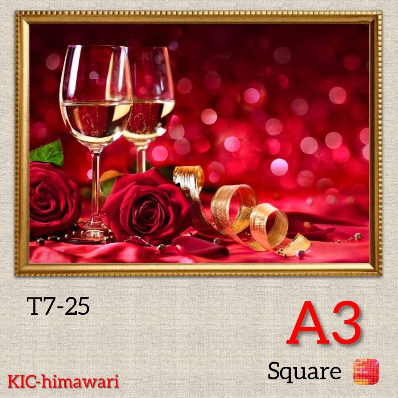 A3サイズ四角ビーズ【T7-25】ダイヤモンドアート