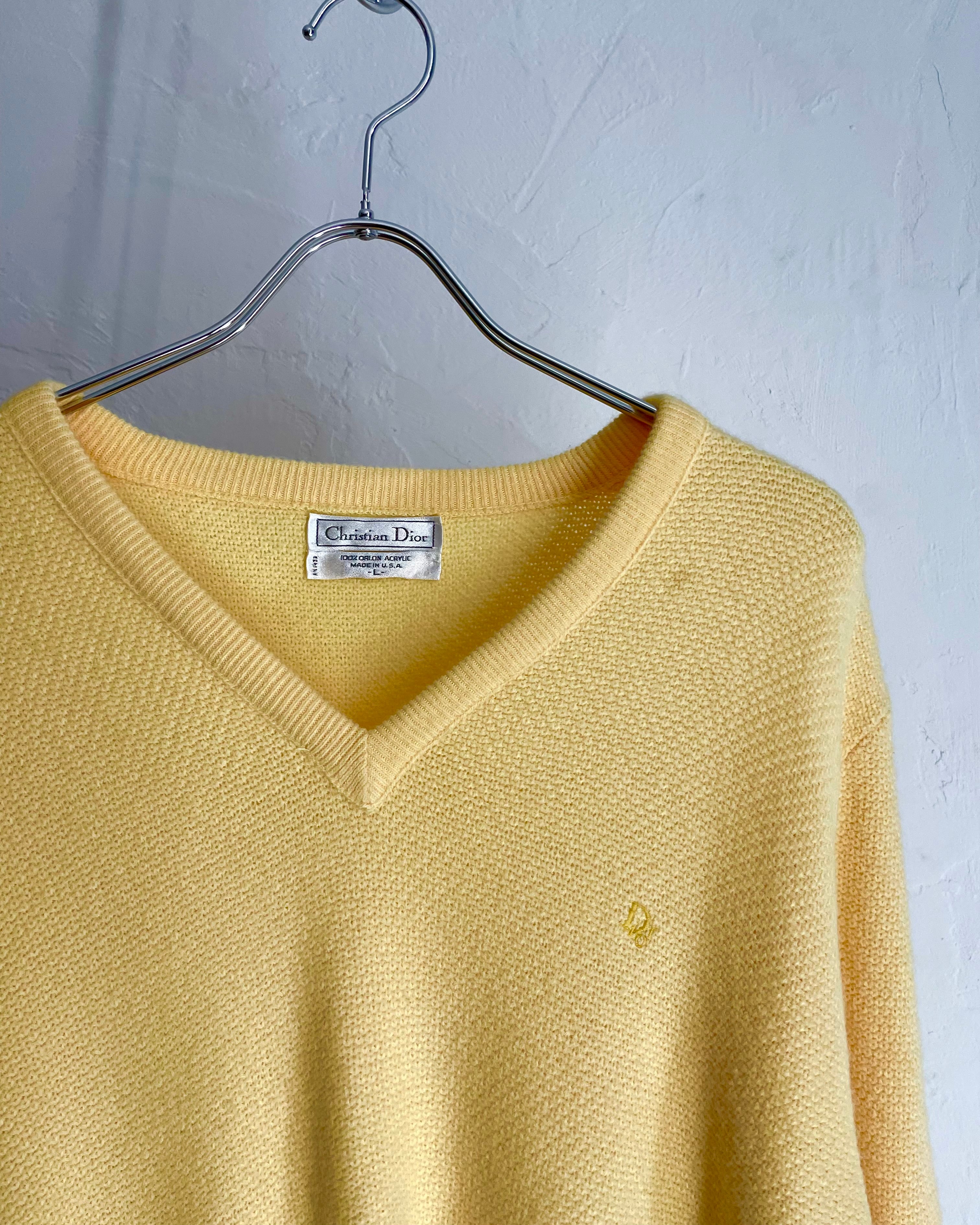 素敵なデザイン❗️】90's Christian Dior 透かし編み ニット 素敵なデザイン❗️】90's Christian Dior 透かし編み ニット