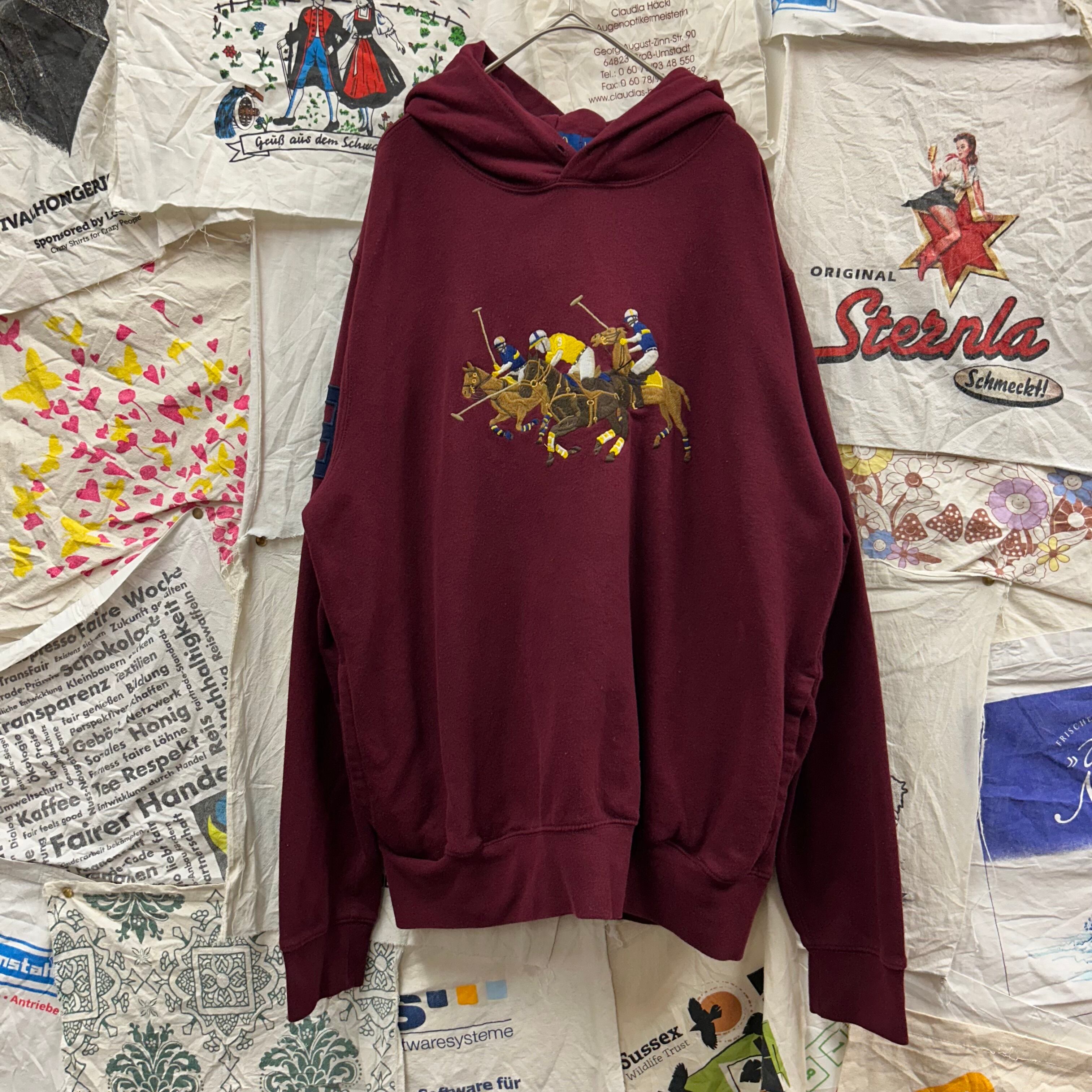 POLO RALPH LAUREN トリプルポニーフロント刺繍フーディ | 古着屋PENNY