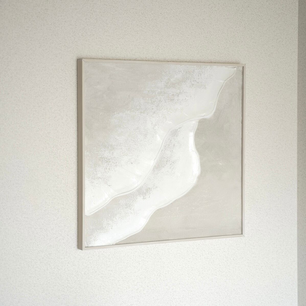 【Beach 50×50cm】海の絵 グレージュ